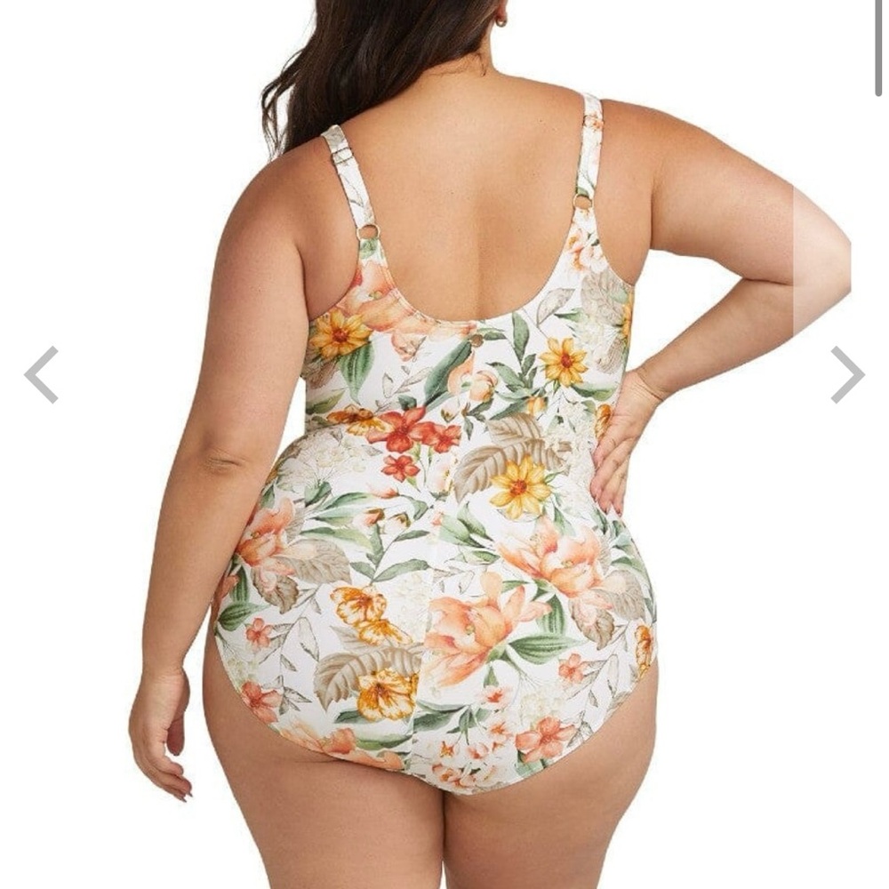 Artesands La Dolce Vita Delacroix Cross Front D-G Cup One Piece Swimsuit - Picture 2 of 12